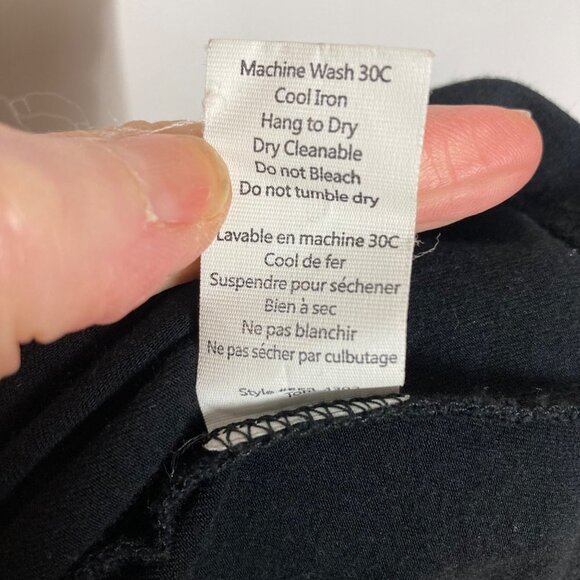 Oonagh by Nanette Lepore Black Dress Womens Large Ruffle Front Sleeveless - Picture 10 of 10